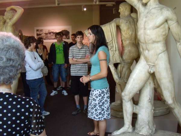 In der Abgusssammlung mit J. Perifanakis
